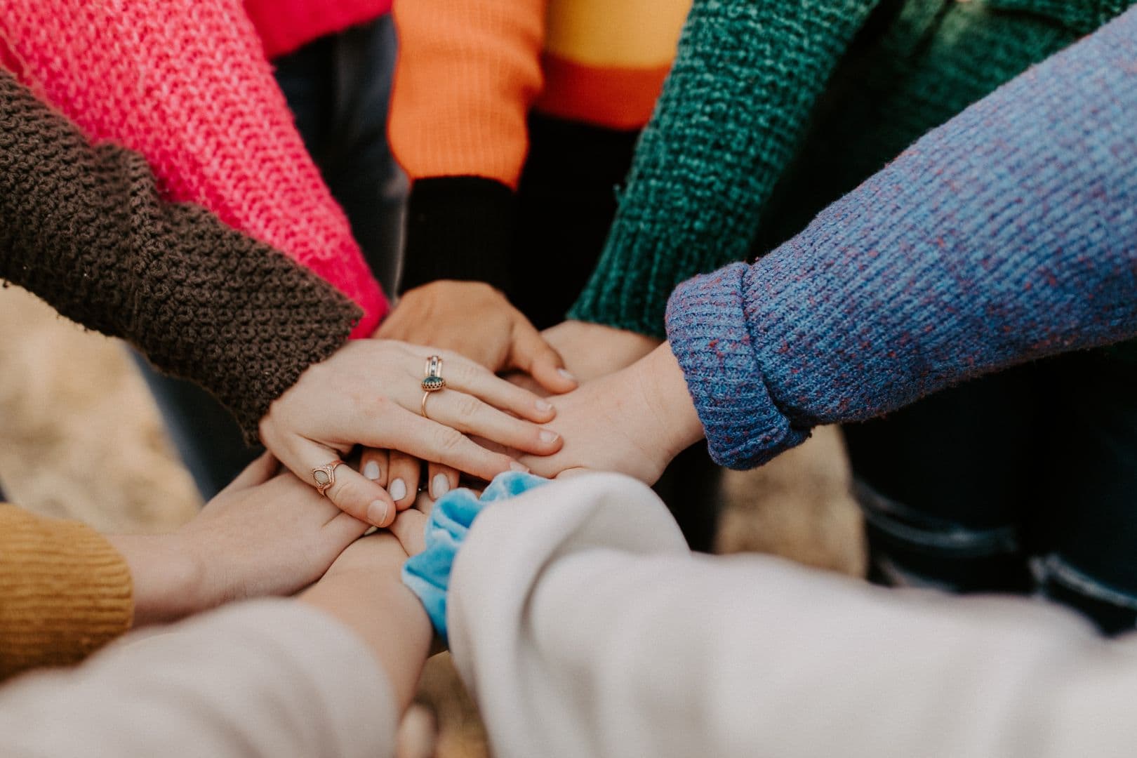 Friends spending time together in the community